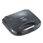 Sunbeam 2 Slice Sandwich Maker Black SST-440 with Non-Stick Plates and Power Indicator