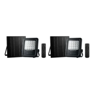 Switched Urban PRO Series 50W Solar Floodlight with Remote – 2-Pack