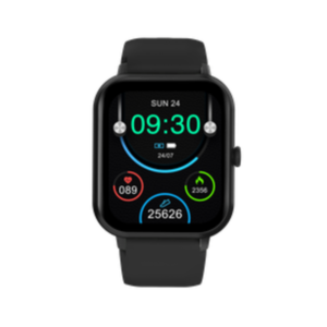 Volkano Essence Smartwatch in Black with 1.28” TFT Display and IP68 Water Resistance