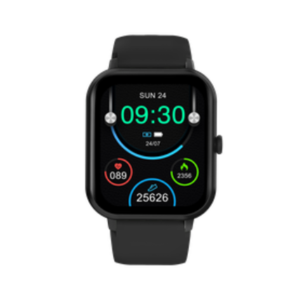 Volkano Essence Smartwatch in Black with 1.28” TFT Display and IP68 Water Resistance