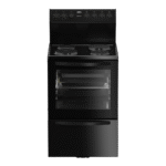 Defy 60cm 4 Plate Electric Stove with Static Oven – Black