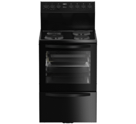 Defy 60cm 4 Plate Electric Stove with Static Oven – Black
