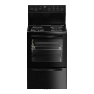 Defy 60cm 4 Plate Electric Stove with Static Oven – Black