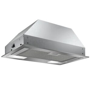Bosch Serie 2 53cm Canopy Cooker Hood (DLN53AA50) in a stainless steel finish.