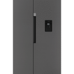 Defy 555L Side-by-Side Fridge Freezer – Satin Metallic DFF547