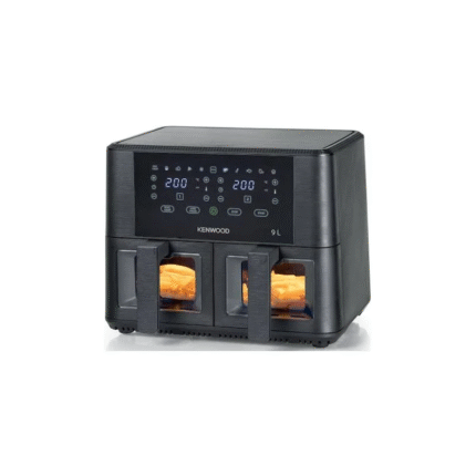 Kenwood Dual Air Fryer with Window – 9L Capacity, 2 Baskets