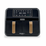 Kenwood Dual Air Fryer 8L – BkCopper Twin Basket Air Fryer with Sync Cook.