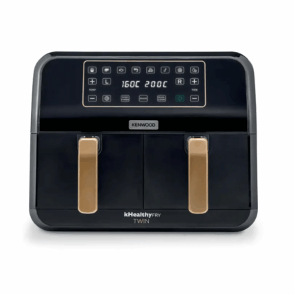 Kenwood Dual Air Fryer 8L – BkCopper Twin Basket Air Fryer with Sync Cook.
