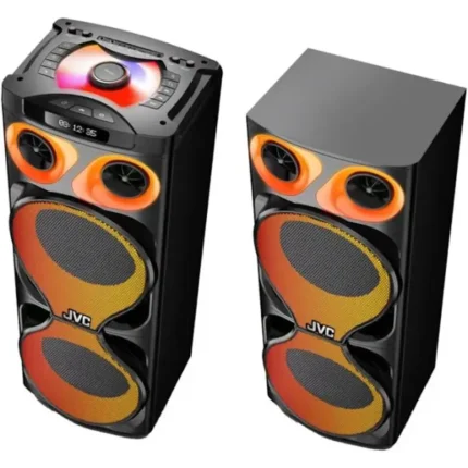 JVC XS-N8223PB Single Party Speaker with Dual 10" Drivers and LED Lighting