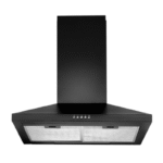 Telefunken Italian Designer 60 Cm Cooker Hood Black – Front View