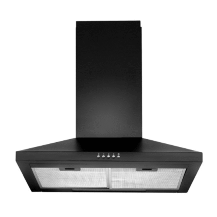 Telefunken Italian Designer 60 Cm Cooker Hood Black – Front View