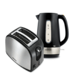 Breakfast Set – Kettle and 2-Slice Toaster Combo, Black
