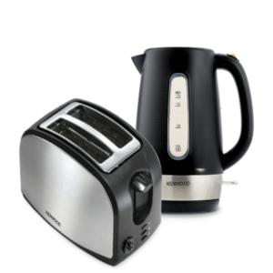 Breakfast Set – Kettle and 2-Slice Toaster Combo, Black