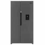 Defy 555L Side-by-Side Fridge Freezer – Satin Metallic DFF547