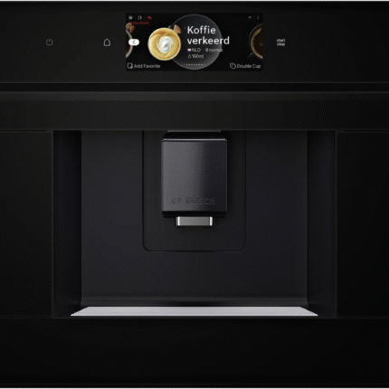 Bosch Serie 8 built-in coffee machine in black with Home Connect and AromaSelect