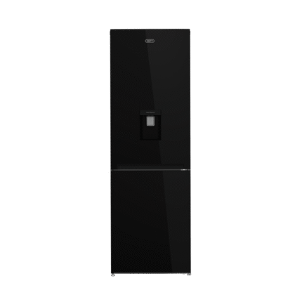 Defy 348L Bottom Freezer Fridge – Black Glass Finish With Water Dispenser