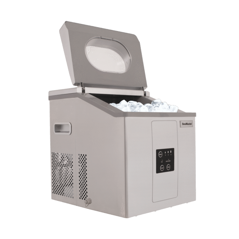 SnoMaster ZBC-15 Counter-Top Bullet Ice Maker – 15kg Stainless Steel