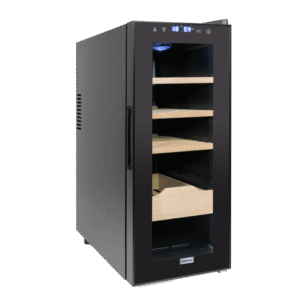 SnoMaster 35L Counter-Top Thermo Cooled Cigar Humidor – Silver (Z150163)