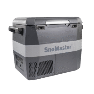 SnoMaster 54L Plastic Portable Fridge/Freezer DC with 220V Power Adapter – Grey (SMLS-57)
