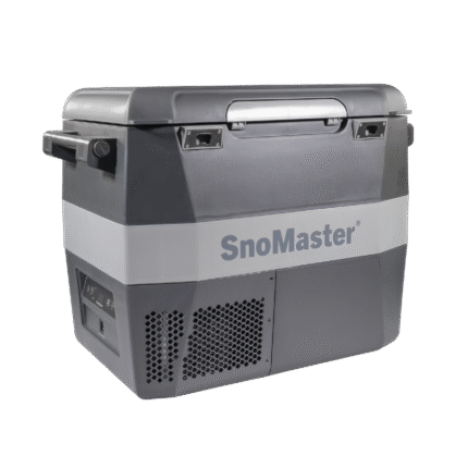 SnoMaster 54L Plastic Portable Fridge/Freezer DC with 220V Power Adapter – Grey (SMLS-57)