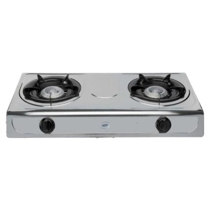 2-Plate Stainless Steel Stove 193E with Hose and Regulator