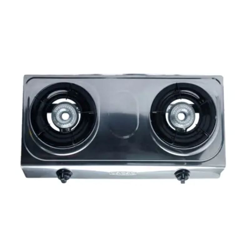 Cadac 2 Plate Stainless Steel Gas Stove without hose and regulator – model 193E