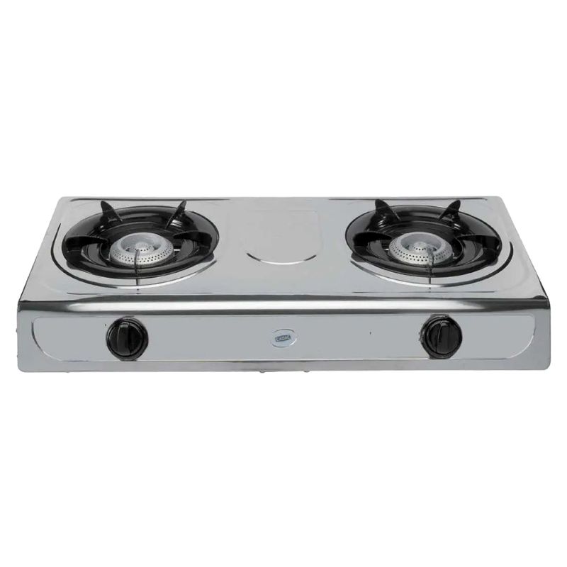 2-Plate Stainless Steel Stove 193E with Hose and Regulator