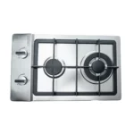 Cadac 2 Burner Gas Hob 99600-22-01-ZA with stainless steel finish