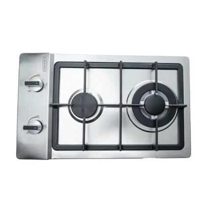 Cadac 2 Burner Gas Hob 99600-22-01-ZA with stainless steel finish