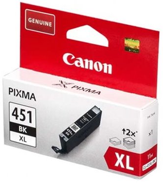 Canon CLI-451 High Yield Black Ink Cartridge Retail Box
