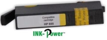 InkPower Generic HP 655 Yellow Ink Cartridge – Retail Box