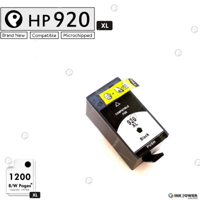 InkPower Generic HP 920XL Black Inkjet Print Cartridge – Retail Box