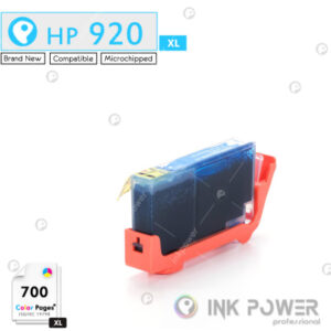 InkPower Generic HP 920XL Cyan Inkjet Cartridge – Retail Box