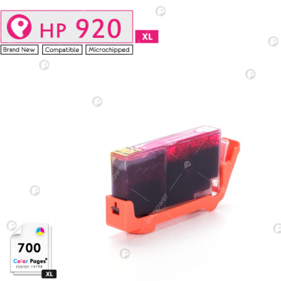 InkPower Generic HP 920XL Magenta Ink Cartridge – Retail Box