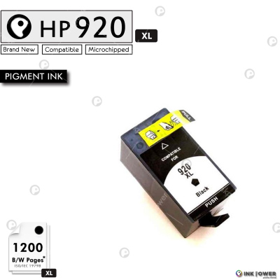 InkPower Generic HP 920XL Yellow Inkjet Print Cartridge – Retail Box