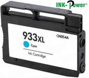 InkPower 933XL Cyan Ink Cartridge CN053AA – Compatible with HP OfficeJet Printers