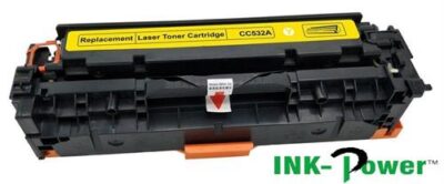 InkPower Generic Replacement for HP 304A CC522A Yellow Toner Cartridge