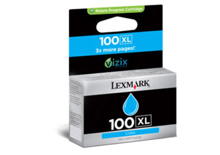 Lexmark 100XL Cyan High Yield Ink Cartridge – Retail Box