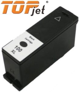 TopJet Generic Replacement Ink Cartridge for Lexmark 100XL – High Yield Black
