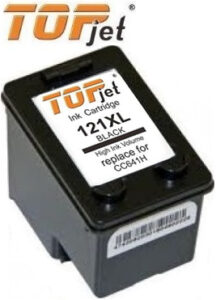 TopJet Generic Replacement Ink Cartridge for HP 121XL – High Yield Black