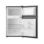 Midea 87L Double Door Bar Fridge - Silver - Lock (HD-113FN)