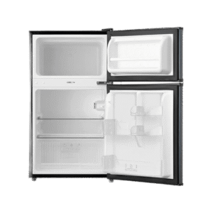 Midea 87L Double Door Bar Fridge - Silver - Lock (HD-113FN)