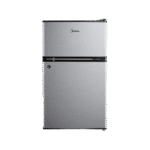 Midea 87L Double Door Bar Fridge - Silver - Lock (HD-113FN)