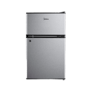 Midea 87L Double Door Bar Fridge - Silver - Lock (HD-113FN)