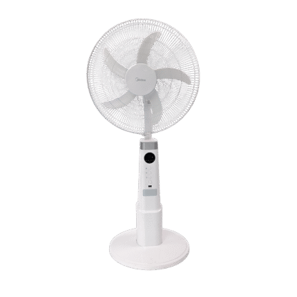 Midea, rechargeable fan, 18inch fan, white fan, FS45-23MRD, portable fan, adjustable speed fan