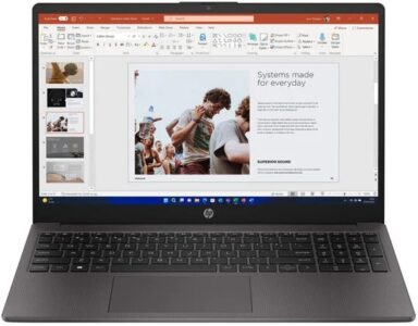 HP 250 G10 Laptop with Intel N100, 8GB RAM, 256GB SSD, 15.6″ HD Display, Windows 11