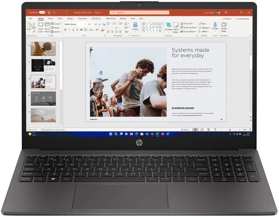 HP 250 G10 Laptop with Intel N100, 8GB RAM, 256GB SSD, 15.6″ HD Display, Windows 11