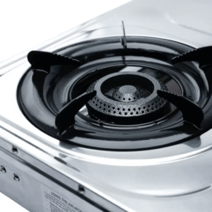 2-Plate Stainless Steel Stove 193E with Hose and Regulator