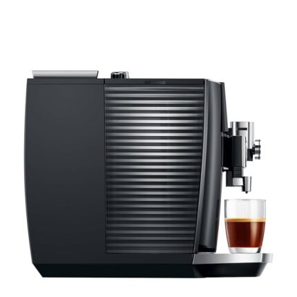 J8 Twin Piano Black coffee machine with dual grinders