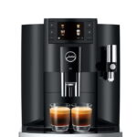 Jura E8 Piano Black Automatic Coffee Machine – Front View